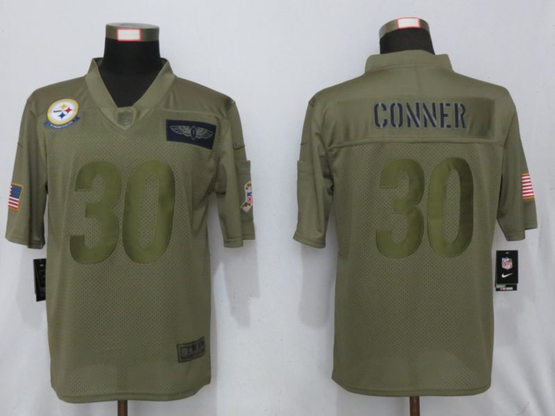 Men Pittsburgh Steelers #30 Conner Nike Camo 2019 Salute to Service Limited NFL Jerseys->minnesota vikings->NFL Jersey